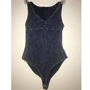 Dark “denim” onesie